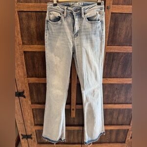 Idyllwind Light Blue Flare Jeans - Faded Wide Leg